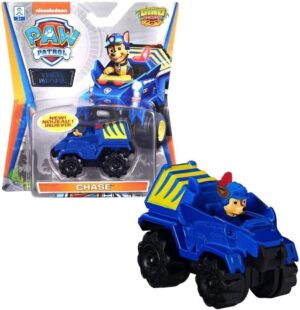 VEHICULO PAW PATROL DIE-CAST DINO Y CORE C/FIGURA VR7 16782D CHASE DINO RESCUE