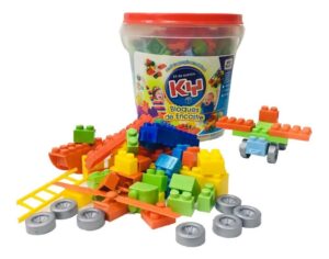 BLOQUES LADRILLOS EN BALDE KY X 168 PZAS NEW PLAST COD 10519