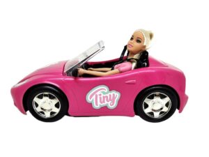 MUÑECA TINY Y SU AUTO DEPORTIVO VR2 53904 REMERA ROSA - Imagen 2