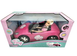 MUÑECA TINY Y SU AUTO DEPORTIVO VR2 53904 REMERA ROSA - Imagen 3