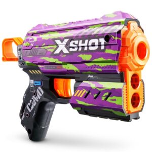 PISTOLA X-SHOT C/ DARDOS SKINS FLUX ZURU VR7 7298 CRUCIFER - Imagen 4