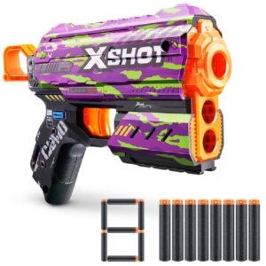 PISTOLA X-SHOT C/ DARDOS SKINS FLUX ZURU VR7 7298 CRUCIFER - Imagen 3