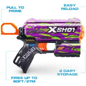 PISTOLA X-SHOT C/ DARDOS SKINS FLUX ZURU VR7 7298 CRUCIFER - Imagen 2