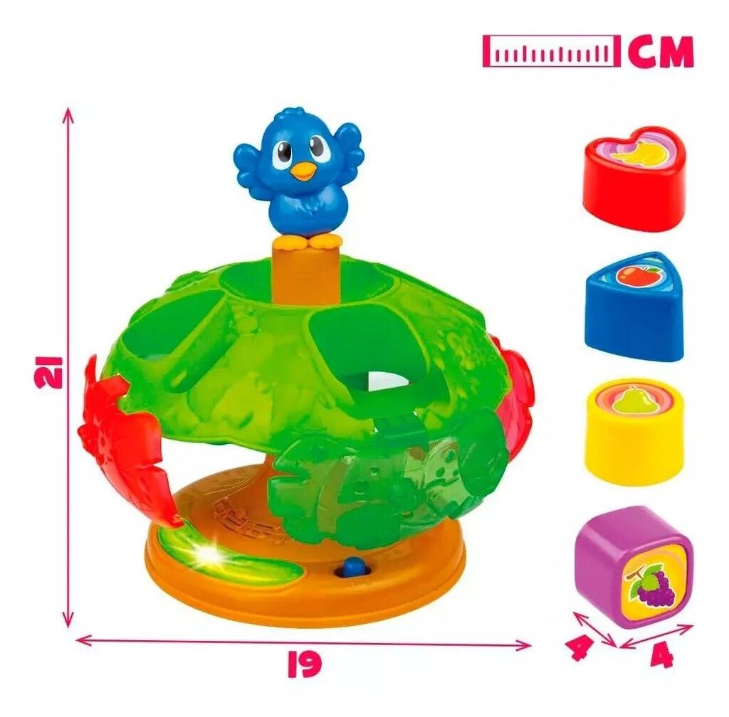 JUEGO ENCASTRE PAJARITO CARROUSEL LUZ Y SONIDO WINFUN COD 000752 - Imagen 3