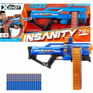 MEGA PISTOLA X-SHOT INSANITY MAD MEGA BARREL COD 7476-36609