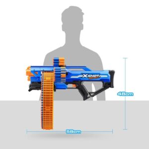 MEGA PISTOLA X-SHOT INSANITY MAD MEGA BARREL COD 7476-36609 - Imagen 7