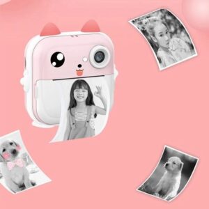CAMARA IMPRESORA DE FOTOS INFANTIL CON JUEGOS MP3 VR1 Q5 ROSA - Imagen 8