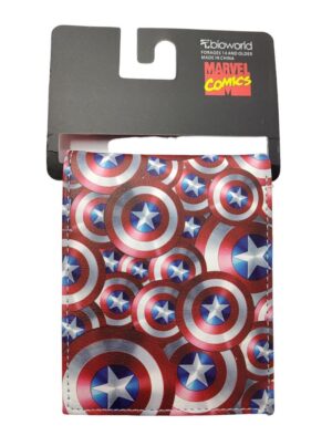 BILLETERA TIPO CUERO ANIME O SUPERHEORES VR8 AND-2533 CAPITAN AMERICA - Imagen 5