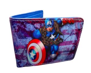 BILLETERA TIPO CUERO ANIME O SUPERHEORES VR8 AND-2533 CAPITAN AMERICA - Imagen 7