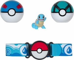 CINTURON POKEMON CON POKEBOLAS Y MINI FIGURA VR1 95283 SQUIRTLE - Imagen 4