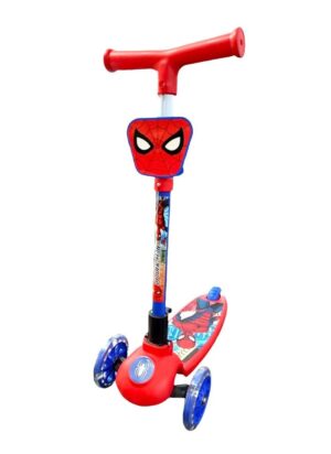 MONOPATIN SPIDERMAN PLEGABLE CON KIT DE PROTECCION VR1 12212 ROJO - Imagen 4