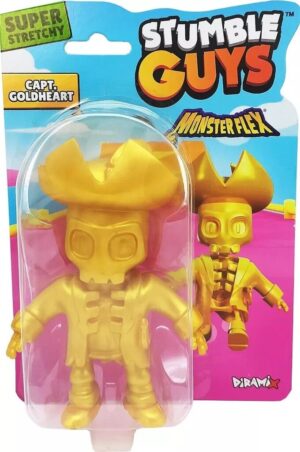 FIGURA STRECH MONSTER FLEX STUMBLE GUYS VR7 SGMF-30006 CAPT GOLDHEART - Imagen 2