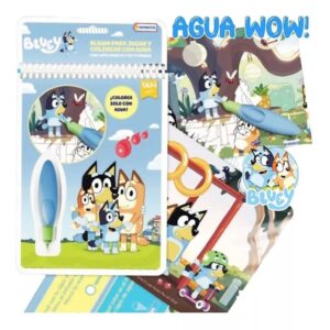 AGUA WOW BLUEY LIBRO ARTE P/ PINTAR C/ LAPIZ MAGICO COD BLU01190 - Imagen 2