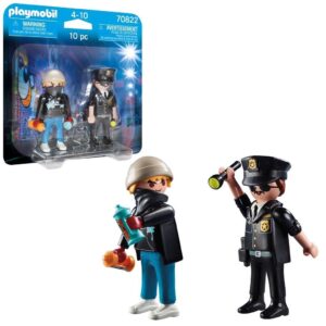 PACK X2 FIGURAS PLAYMOBIL POLICIA Y VANDALO COD 70822