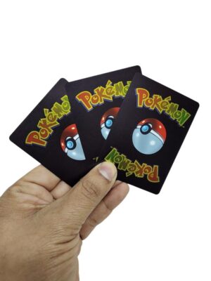 PACK X 5 SOBRES C/10 CARTAS POKEMON NEGRAS CADA UNA COD F1059-10 - Imagen 2