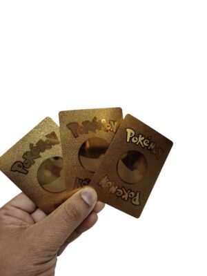 PACK X 5 SOBRES CON 10 CARTAS POKEMON DORADAS CADA UNA COD F1058-10 - Imagen 2