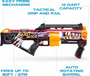 AMETRALLADORA X-SHOT C/ DARDOS SKINS LAST STAND VR6 7300 BEAST OUT - Imagen 3