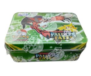 LATA CON 40 CARTAS POKEMON ESCARLATA Y VIOLETA VR2 DEP-16301 MODELO 16302 - Imagen 4