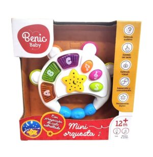 MINI PANDERETA DIDACTICA BEBE BENIC BABY LUZ SONIDO COD BB033