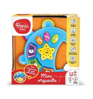 MINI PANDERETA DIDACTICA BEBE BENIC BABY LUZ SONIDO COD BB033 - Imagen 4