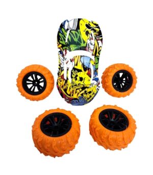 AUTO MONSTER GRAFFITI USB RUEDAS Y CARCASA INTERCAMBIABLE VR1 YR01151 RUEDAS VERDES - Imagen 9