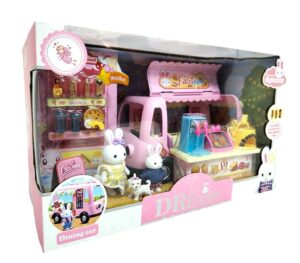 PLAYSET CONEJITO TRUCK COMIDA RAPIDA CON 2 MUÑECOS Y ACCS COD 6623 - Imagen 4