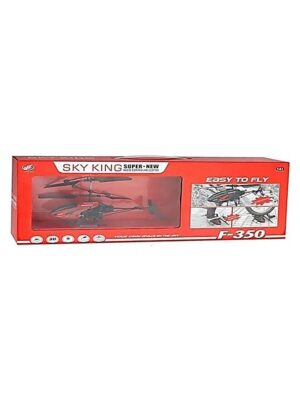 HELICOPTERO CONTROL REMOTO 4 CANALES F-350 VR3 YR01012 ROJO - Imagen 3