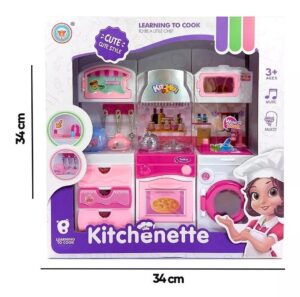 SET COCINA CON ACCESORIOS SONIDO Y LAVA CON AGUA COD V101 - Imagen 3