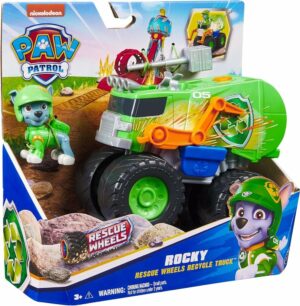 PAW PATROL RESCUE WHEELS ROCKY VEHICULO LANZADOR COD 17776RK - Imagen 7