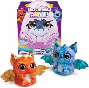 HATCHIMALS ALIVE SECRET HATCH DRAGGLE C/ LUZ SONIDOS COD 19201-6069282