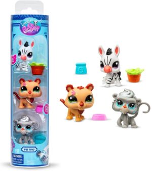 LITTLEST PET SHOP TUBO X 3 FIGURAS CON ACCESORIOS VR1 00621 SET 96-97-98