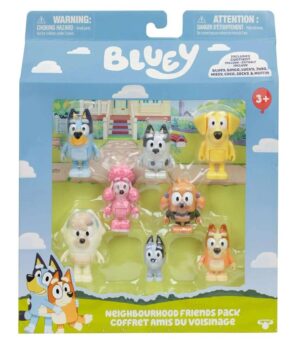 SET X 8 FIGURAS BLUEY AMIGOS Y FAMILIA COD 17676