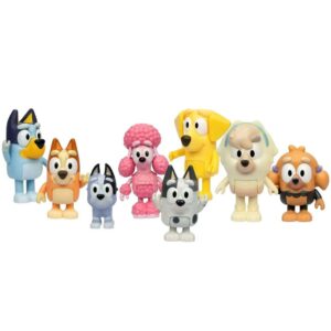 SET X 8 FIGURAS BLUEY AMIGOS Y FAMILIA COD 17676 - Imagen 3