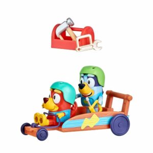 PLAYSET BLUEY CREA AVENTURAS FIGURA C/ ACCESORIOS VR3 17356 RUSTY Y BLUEY Y SU CARRO - Imagen 2