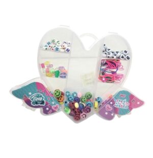 SET BIJOU TINY EN CAJITA ACRILICA CORAZON CON ALAS COD 54938 - Imagen 2