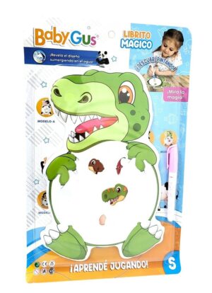 LIBRITO MAGICO BABY GUS PARA PINTAR  VR1 55041 DINOSAURIO