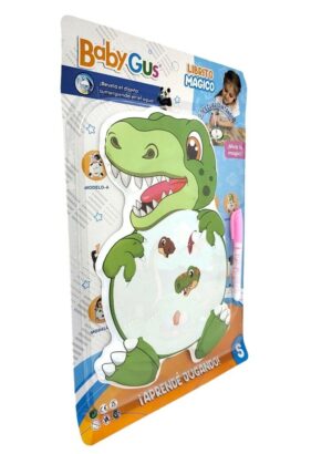 LIBRITO MAGICO BABY GUS PARA PINTAR  VR1 55041 DINOSAURIO - Imagen 2