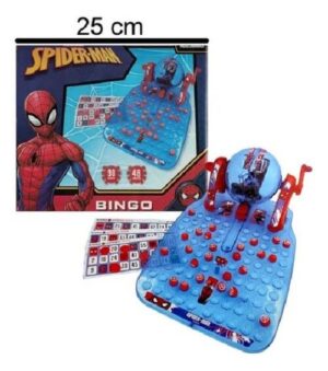 JUEGO BINGO LOTTO CON BOLILLERO DE SPIDERMAN COD 54859 - Imagen 2