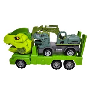 CAMION A FRICCION DINO TANSPORTADOR DE UN VEHICULO COD 54821 - Imagen 4