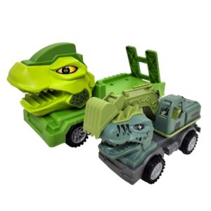 CAMION A FRICCION DINO TANSPORTADOR DE UN VEHICULO COD 54821 - Imagen 2