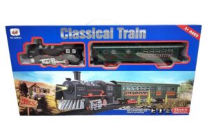 SET PISTA DE TREN CON SONIDO LUCES VAGONES COD 51396