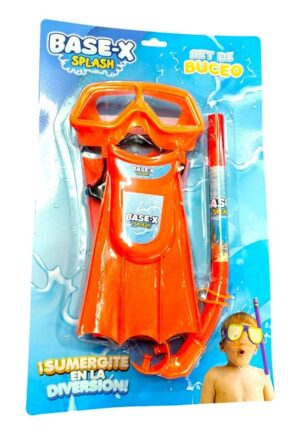 SET DE BUCEO BASE-X SPLASH UNISEX VR1 4203 NARANJA