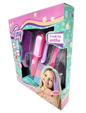 SET PLANCHITA PINTA PELO TINY CON ACCESORIOS COD 54747 - Imagen 3