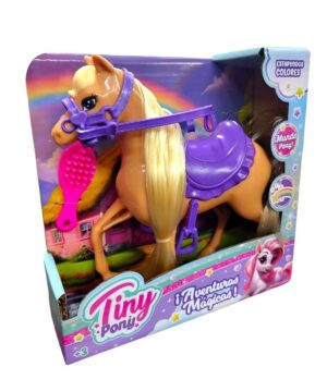 CABALLO TINY AVENTURAS MAGICAS CON CEPILLO DE PELO VR1 55140 MARRON - Imagen 3