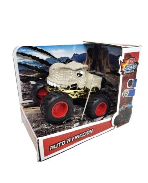 CAMIONETA DINO MONSTER A FRICCION DE METAL COD 54543