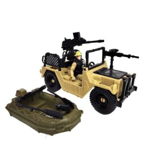 PLAYSET MILITAR SOLDADO AUTO GOMON Y ACCESORIOS COD 55065 - Imagen 3