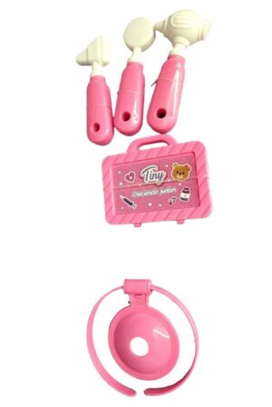 BEBOTE TINY VA AL DOCTOR CON ACCESORIOS VR1 54567 ROPA ROSA - Imagen 6