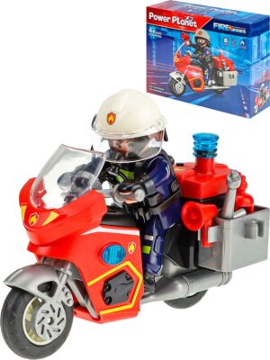 MOTO BOMBERO C/ FIGURA Y ACCS POWER PLANET VR4 NA201770 QL888-15D