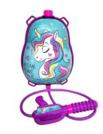 MOCHILA DE AGUA BASE-X SPLASH UNICORNIO VR2 8598 FONDO VERDE AQUA