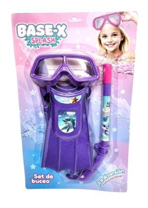 SET DE BUCEO NENA BASE-X SPLASH VR2 8844 VIOLETA - Imagen 2